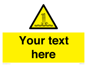 Custom warning artificial waterfall